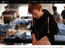Tablet Screenshot of activehealthgroup.co.uk
