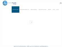 Tablet Screenshot of activehealthgroup.nl